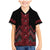 Red Aotearoa Mangopare Kowhaiwhai and Niho Taniwha Family Matching Mermaid Dress and Hawaiian Shirt Maori New Zealand