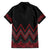 Red Aotearoa Mangopare Kowhaiwhai and Niho Taniwha Family Matching Short Sleeve Bodycon Dress and Hawaiian Shirt Maori New Zealand