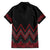Red Aotearoa Mangopare Kowhaiwhai and Niho Taniwha Family Matching Tank Maxi Dress and Hawaiian Shirt Maori New Zealand