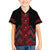 Red Aotearoa Mangopare Kowhaiwhai and Niho Taniwha Family Matching Tank Maxi Dress and Hawaiian Shirt Maori New Zealand