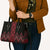 Red Aotearoa Mangopare Kowhaiwhai Niho Taniwha Leather Bag Maori New Zealand - Polynesian Pride
