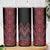 Red Aotearoa Mangopare Kowhaiwhai and Niho Taniwha Skinny Tumbler Maori New Zealand