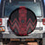 Red Aotearoa Mangopare Kowhaiwhai and Niho Taniwha Spare Tire Cover Maori New Zealand