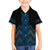Blue Aotearoa Mangopare Kowhaiwhai and Niho Taniwha Kid Hawaiian Shirt Maori New Zealand