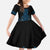Blue Aotearoa Mangopare Kowhaiwhai and Niho Taniwha Kid Short Sleeve Dress Maori New Zealand