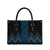 Blue Aotearoa Mangopare Kowhaiwhai Niho Taniwha Leather Bag Maori New Zealand - Polynesian Pride