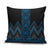 Blue Aotearoa Mangopare Kowhaiwhai Niho Taniwha Pillow Cover Maori New Zealand - Polynesian Pride