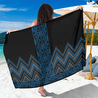 Blue Aotearoa Mangopare Kowhaiwhai and Niho Taniwha Sarong Maori New Zealand