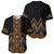 Gold Aotearoa Mangopare Kowhaiwhai and Niho Taniwha Baseball Jersey Maori New Zealand
