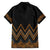 Gold Aotearoa Mangopare Kowhaiwhai and Niho Taniwha Family Matching Tank Maxi Dress and Hawaiian Shirt Maori New Zealand