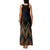 Gold Aotearoa Mangopare Kowhaiwhai and Niho Taniwha Family Matching Tank Maxi Dress and Hawaiian Shirt Maori New Zealand