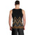 Gold Aotearoa Mangopare Kowhaiwhai and Niho Taniwha Men Tank Top Maori New Zealand