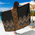 Gold Aotearoa Mangopare Kowhaiwhai and Niho Taniwha Sarong Maori New Zealand
