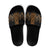 Gold Aotearoa Mangopare Kowhaiwhai Niho Taniwha Slide Sandals Maori New Zealand - Polynesian Pride