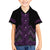 Purple Aotearoa Mangopare Kowhaiwhai and Niho Taniwha Kid Hawaiian Shirt Maori New Zealand