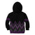 Purple Aotearoa Mangopare Kowhaiwhai and Niho Taniwha Kid Hoodie Maori New Zealand