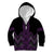 Purple Aotearoa Mangopare Kowhaiwhai and Niho Taniwha Kid Hoodie Maori New Zealand