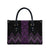 Purple Aotearoa Mangopare Kowhaiwhai Niho Taniwha Leather Bag Maori New Zealand - Polynesian Pride