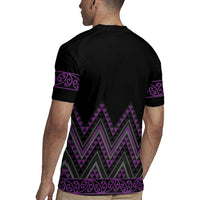 Purple Aotearoa Mangopare Kowhaiwhai and Niho Taniwha Rugby Jersey Maori New Zealand