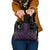 Purple Aotearoa Mangopare Kowhaiwhai and Niho Taniwha Shoulder Handbag Maori New Zealand