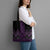 Purple Aotearoa Mangopare Kowhaiwhai Niho Taniwha Tote Bag Maori New Zealand - Polynesian Pride