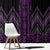 Purple Aotearoa Mangopare Kowhaiwhai and Niho Taniwha Window Curtain Maori New Zealand