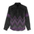 Purple Aotearoa Mangopare Kowhaiwhai and Niho Taniwha Women Casual Shirt Maori New Zealand