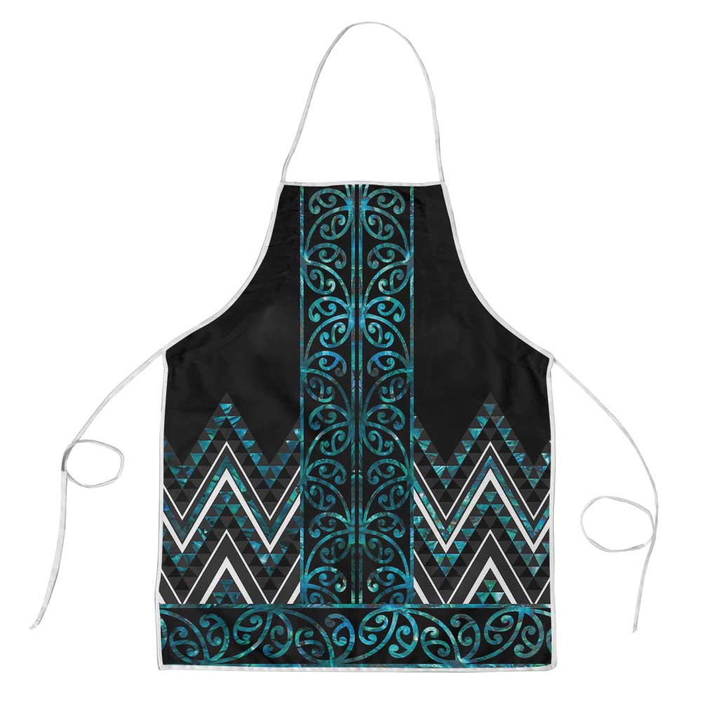 Paua Shell Aotearoa Mangopare Kowhaiwhai Niho Taniwha Apron Maori New Zealand - Polynesian Pride