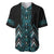 Paua Shell Aotearoa Mangopare Kowhaiwhai and Niho Taniwha Baseball Jersey Maori New Zealand