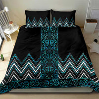 Paua Shell Aotearoa Mangopare Kowhaiwhai and Niho Taniwha Bedding Set Maori New Zealand
