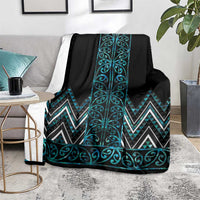 Paua Shell Aotearoa Mangopare Kowhaiwhai and Niho Taniwha Blanket Maori New Zealand