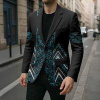 Paua Shell Aotearoa Mangopare Kowhaiwhai Niho Taniwha Blazer Maori New Zealand - Polynesian Pride