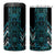 Paua Shell Aotearoa Mangopare Kowhaiwhai and Niho Taniwha 4 in 1 Can Cooler Tumbler Maori New Zealand