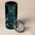 Paua Shell Aotearoa Mangopare Kowhaiwhai and Niho Taniwha 4 in 1 Can Cooler Tumbler Maori New Zealand