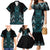 Paua Shell Aotearoa Mangopare Kowhaiwhai and Niho Taniwha Family Matching Mermaid Dress and Hawaiian Shirt Maori New Zealand