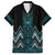 Paua Shell Aotearoa Mangopare Kowhaiwhai and Niho Taniwha Family Matching Short Sleeve Bodycon Dress and Hawaiian Shirt Maori New Zealand