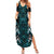 Paua Shell Aotearoa Mangopare Kowhaiwhai and Niho Taniwha Summer Maxi Dress Maori New Zealand