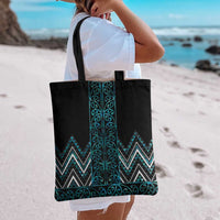 Paua Shell Aotearoa Mangopare Kowhaiwhai Niho Taniwha Tote Bag Maori New Zealand - Polynesian Pride