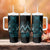 Paua Shell Aotearoa Mangopare Kowhaiwhai and Niho Taniwha Tumbler With Handle Maori New Zealand