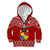 Tonga Rugby Kid Hoodie 2023 World Cup Tongan Kupesi Ngatu Pattern LT14 Zip Hoodie Red - Polynesian Pride