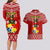 Custom Tonga Rugby Couples Matching Long Sleeve Bodycon Dress and Hawaiian Shirt 2023 World Cup Tongan Kupesi Ngatu Pattern LT14 - Polynesian Pride