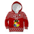 Custom Tonga Rugby Kid Hoodie 2023 World Cup Tongan Kupesi Ngatu Pattern LT14 Red - Polynesian Pride