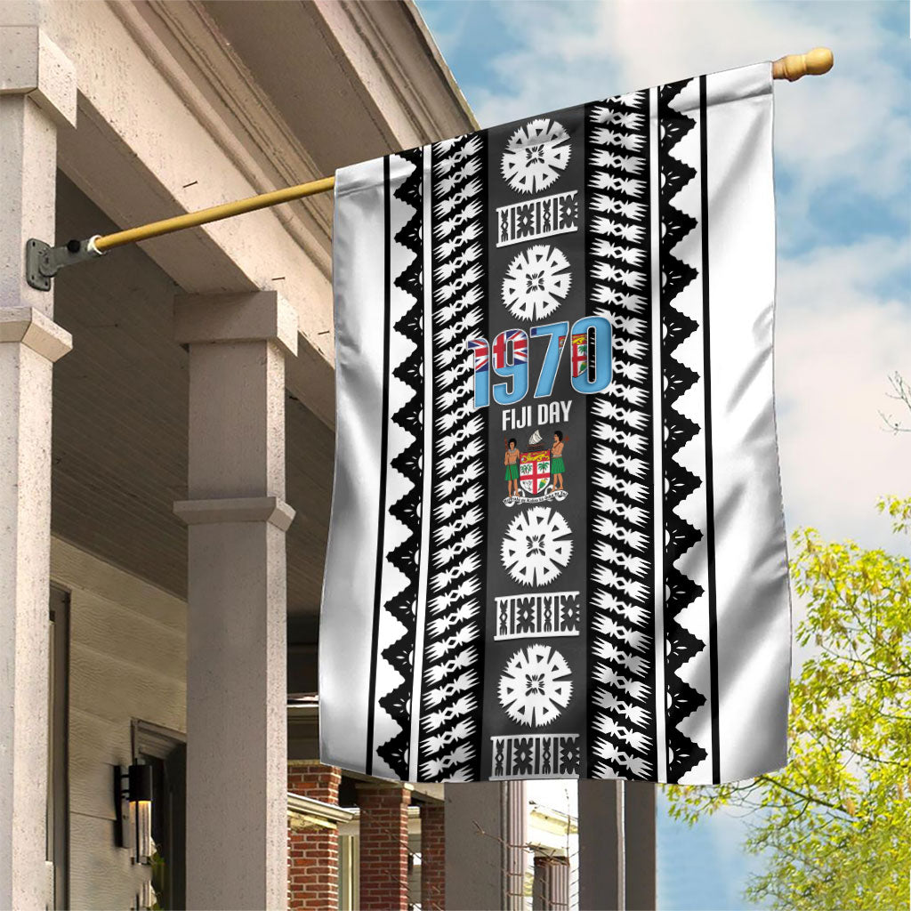 Fiji Day 1970 Garden Flag For Fiji Ever Fiji Tapa Pattern White