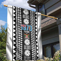 Fiji Day 1970 Garden Flag For Fiji Ever Fiji Tapa Pattern White