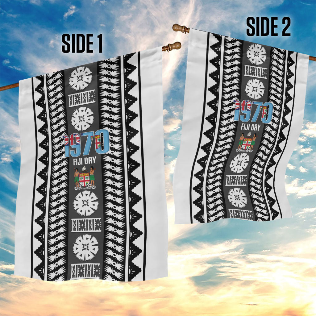 Fiji Day 1970 Garden Flag For Fiji Ever Fiji Tapa Pattern White