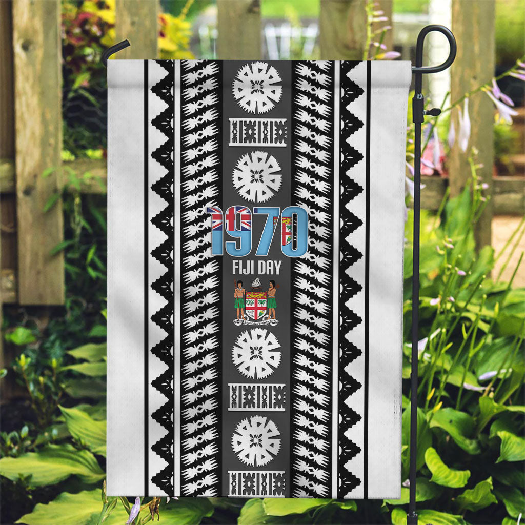 Fiji Day 1970 Garden Flag For Fiji Ever Fiji Tapa Pattern White
