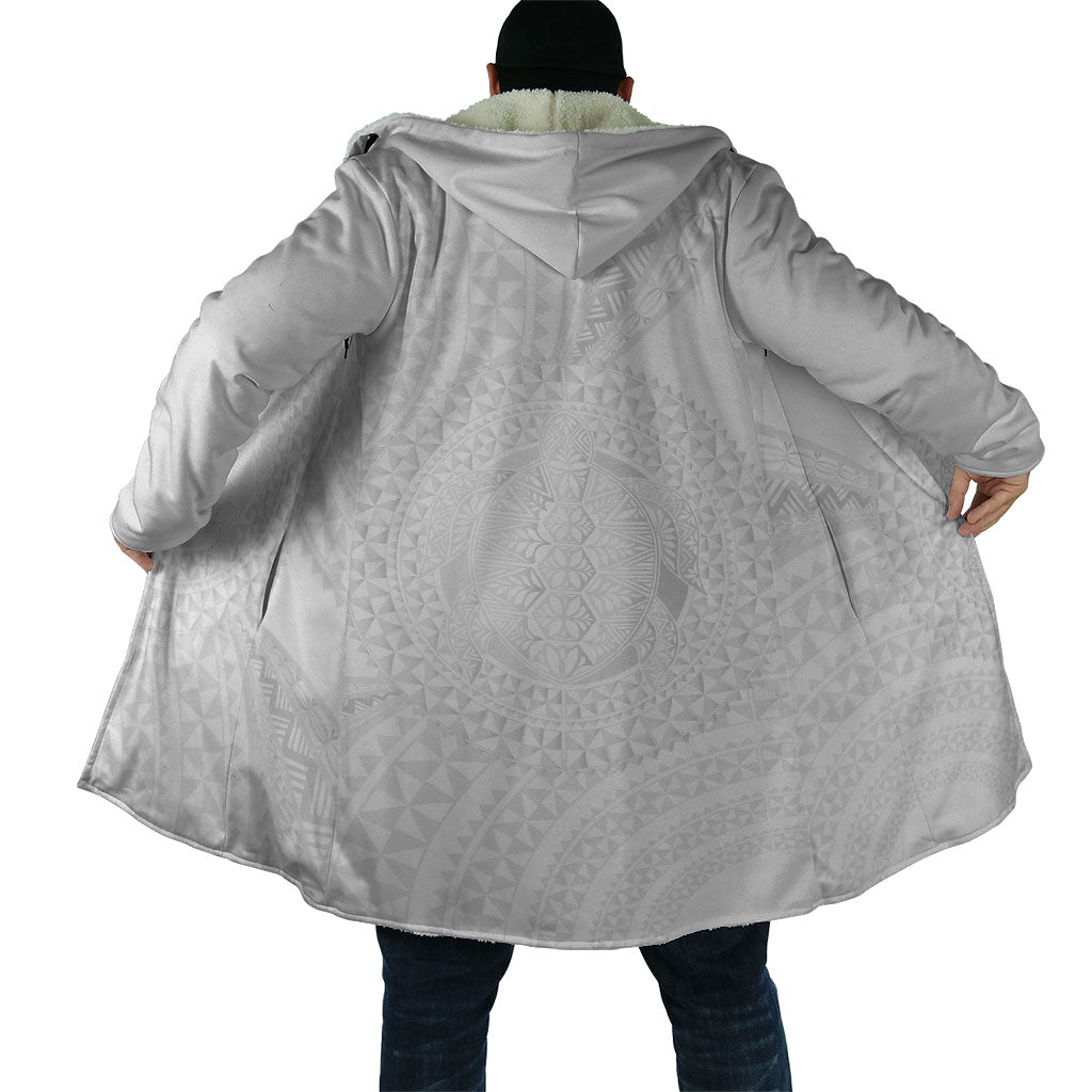 Tonga White Sunday Cloak Fakame Tongan Ngatu Turtle LT14 - Polynesian Pride