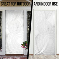 Tonga White Sunday Door Cover Fakame Tongan Ngatu Turtle LT14 - Polynesian Pride