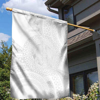 Tonga White Sunday Garden Flag Fakame Tongan Ngatu Turtle