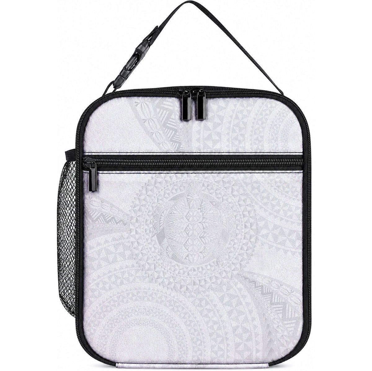 Tonga White Sunday Lunch Bag Fakame Tongan Ngatu Turtle